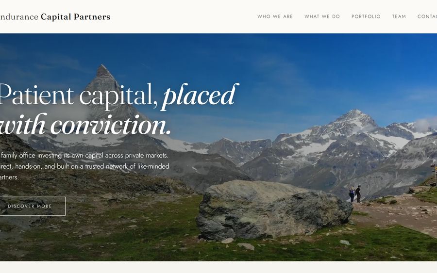Homepage van Endurance Capital Partners